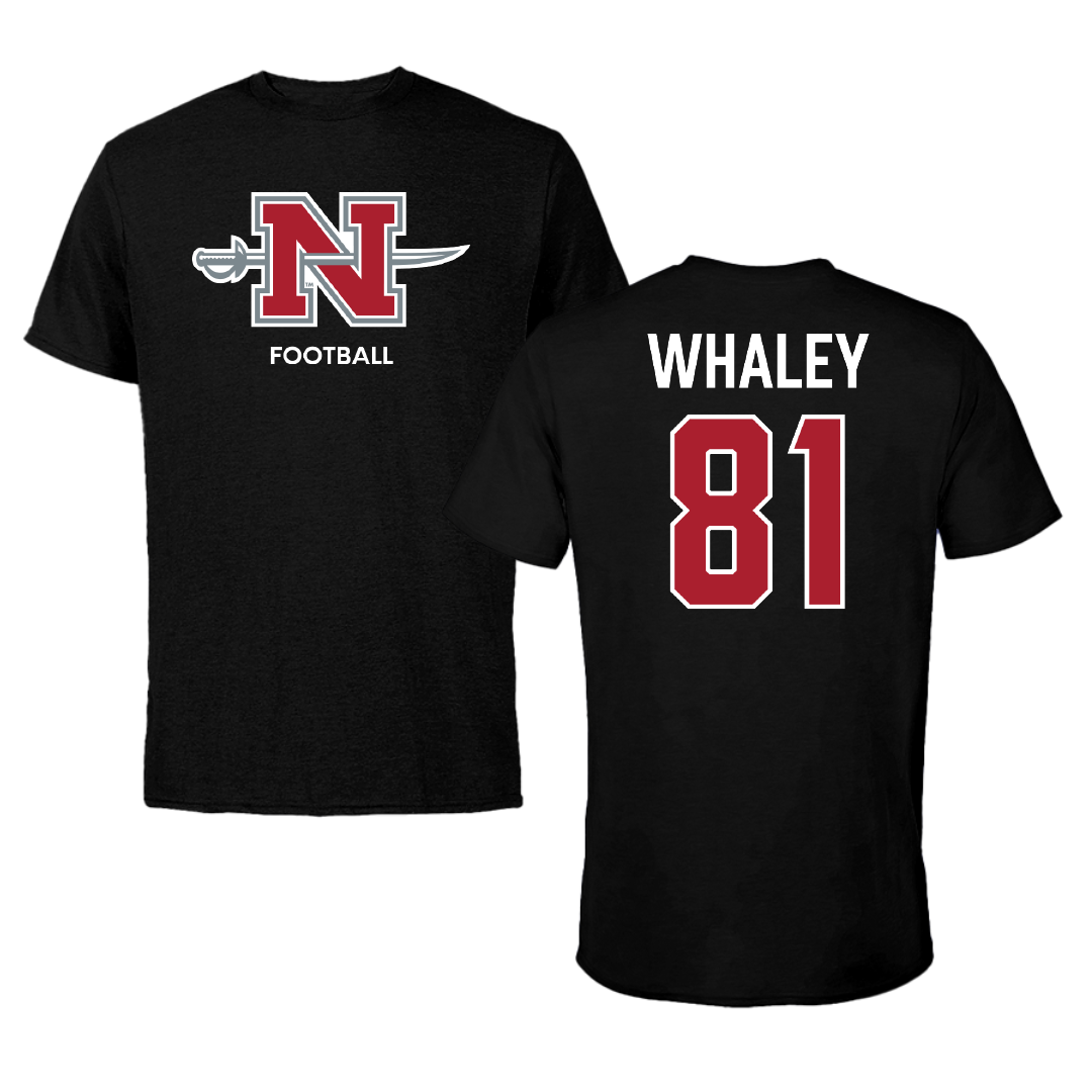 Nicholls State University Football Black Mascot Performance Tee - #81 Treylin Whaley