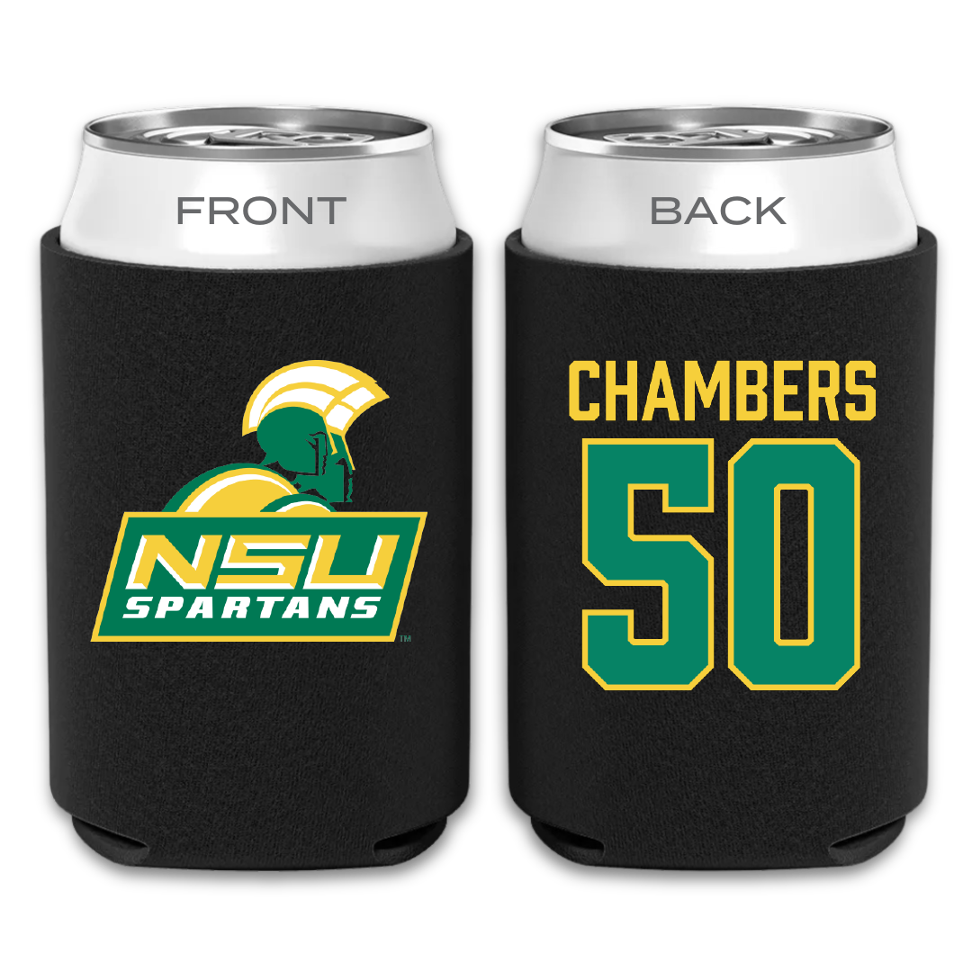 Norfolk State University Basketball Black Can Cooler - #50 Nyzaiah Chambers