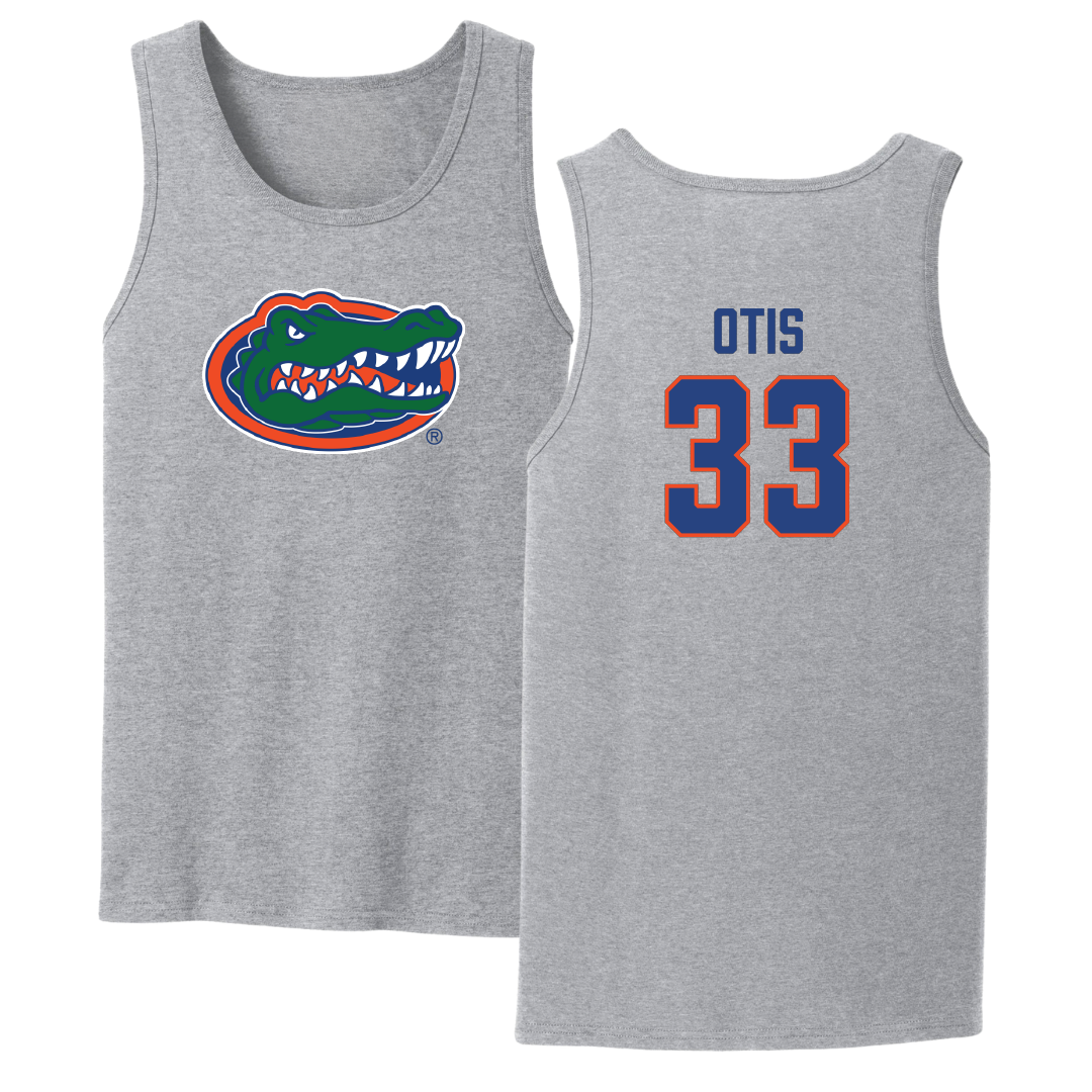 University of Florida Softball Sport Gray Tank Top - #33 Korbe Otis