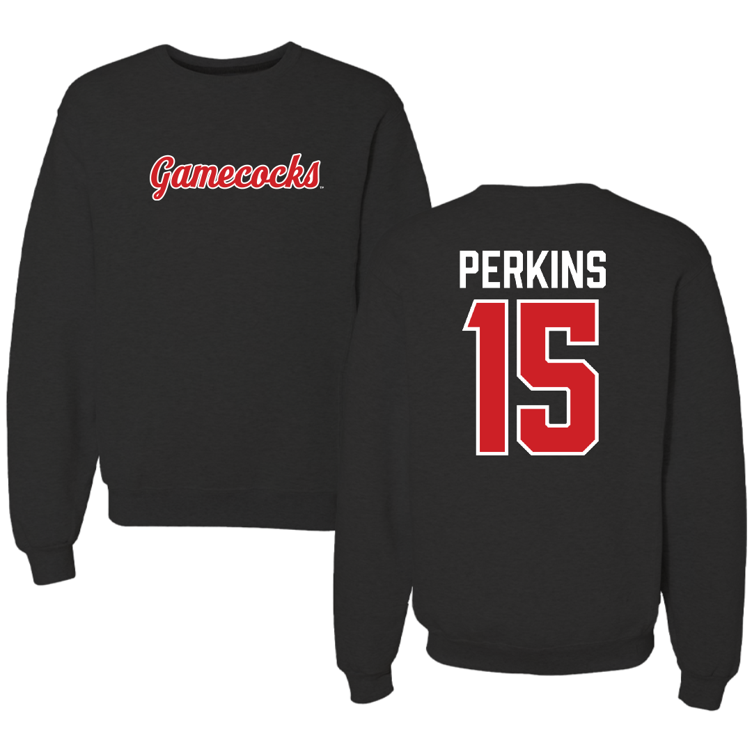 Jacksonville State University Softball Black Crewneck - #15 Abbi Perkins