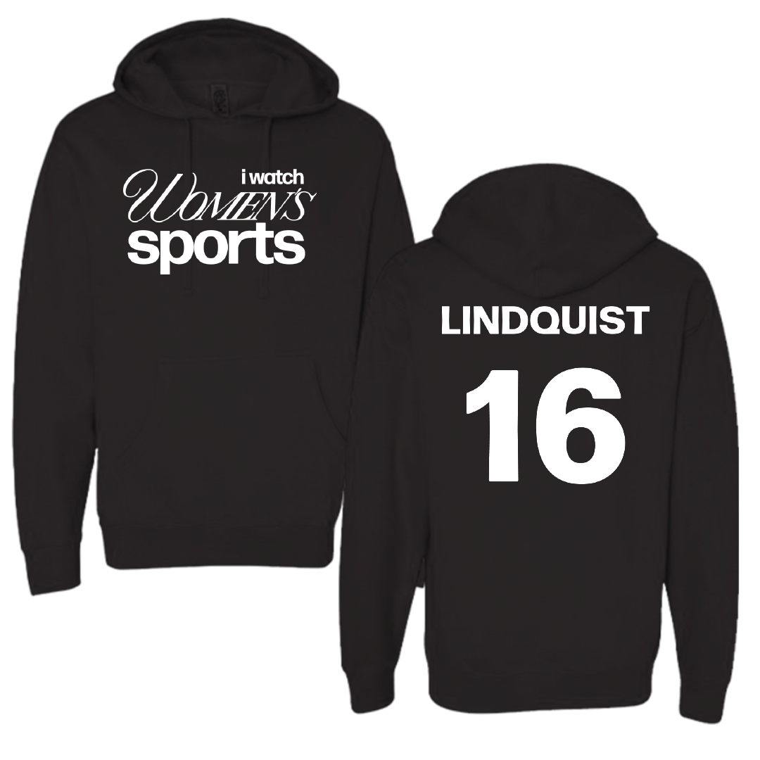 Austin Peay State University Soccer Black WHM Hoodie - #16 Haley Lindquist