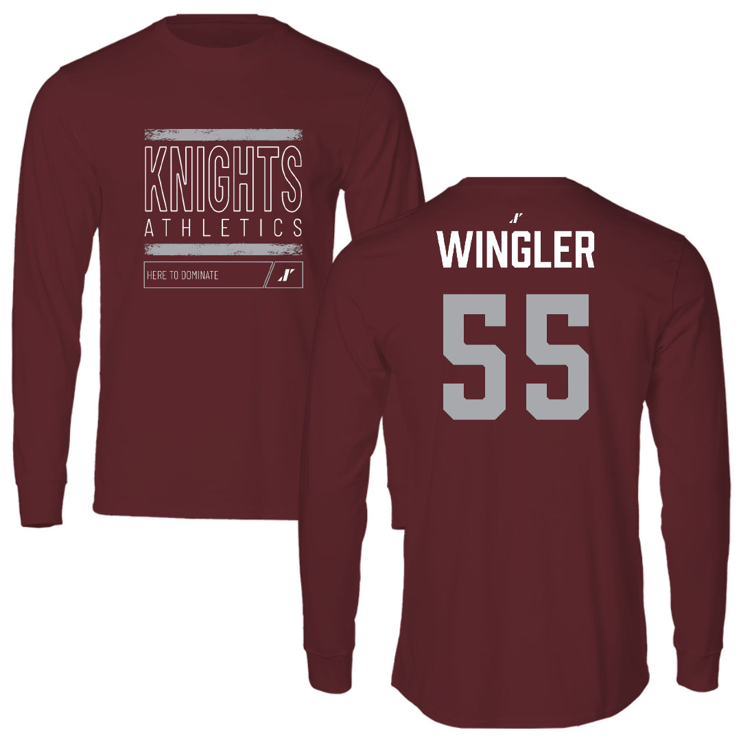 Bellarmine University Basketball (W) Maroon Dominate Long Sleeve - #55 Kendall Wingler