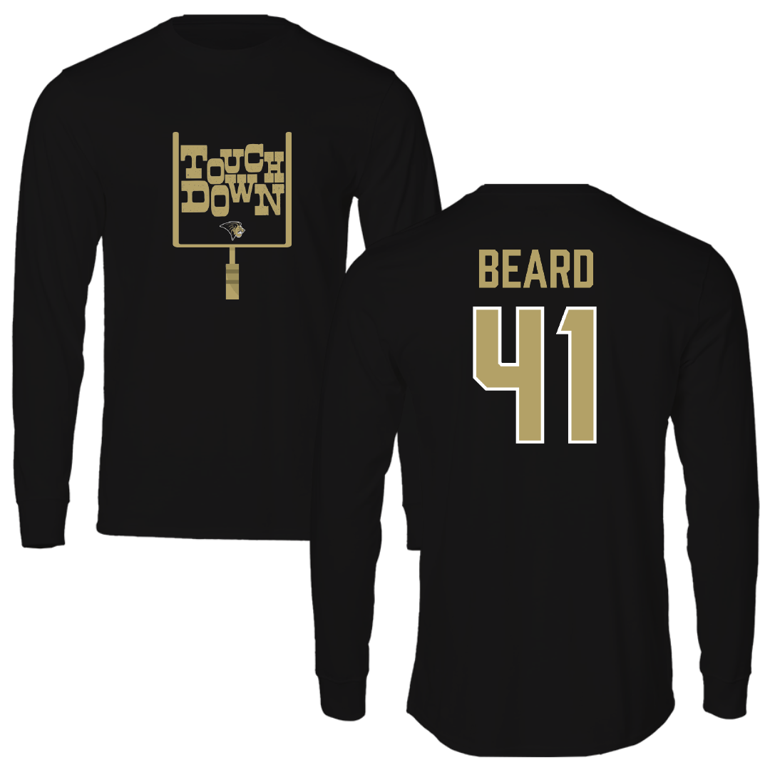 Lindenwood University Football Black Touchdown Long Sleeve - #41 Ethan Beard