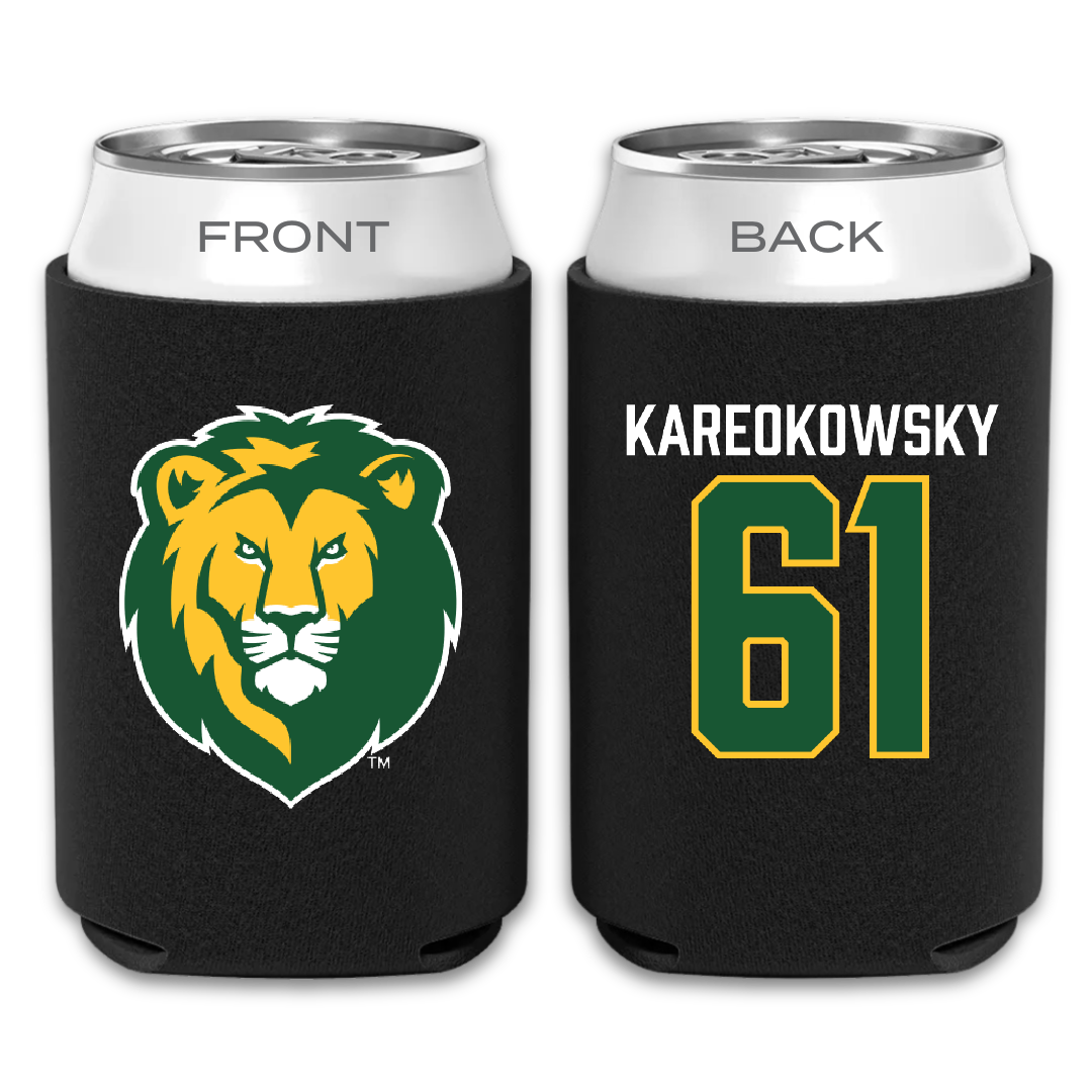 Southeastern Louisiana University Football Black Can Cooler - #61 Holden Kareokowsky