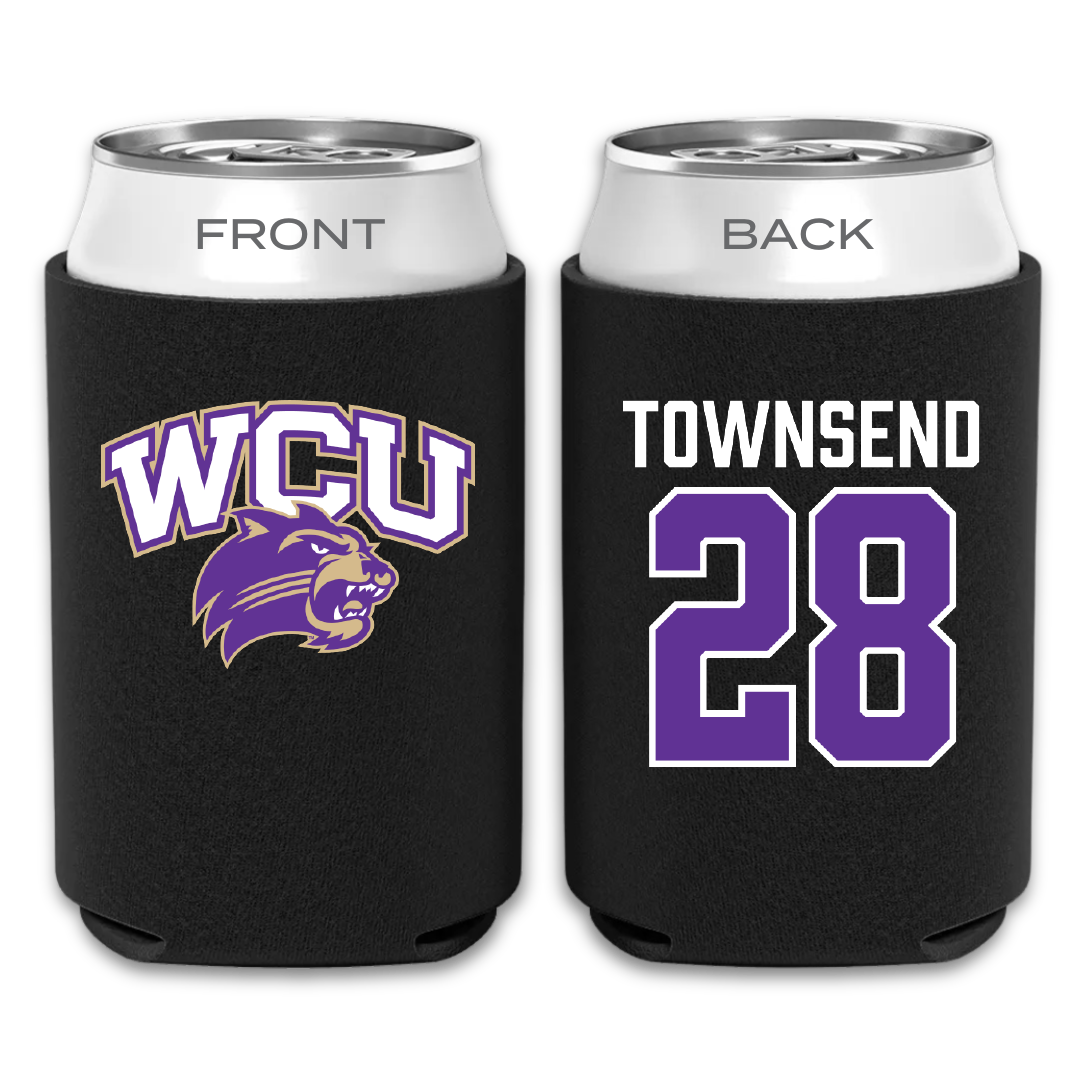 Western Carolina University Football Black Can Cooler - #28 Markel Townsend