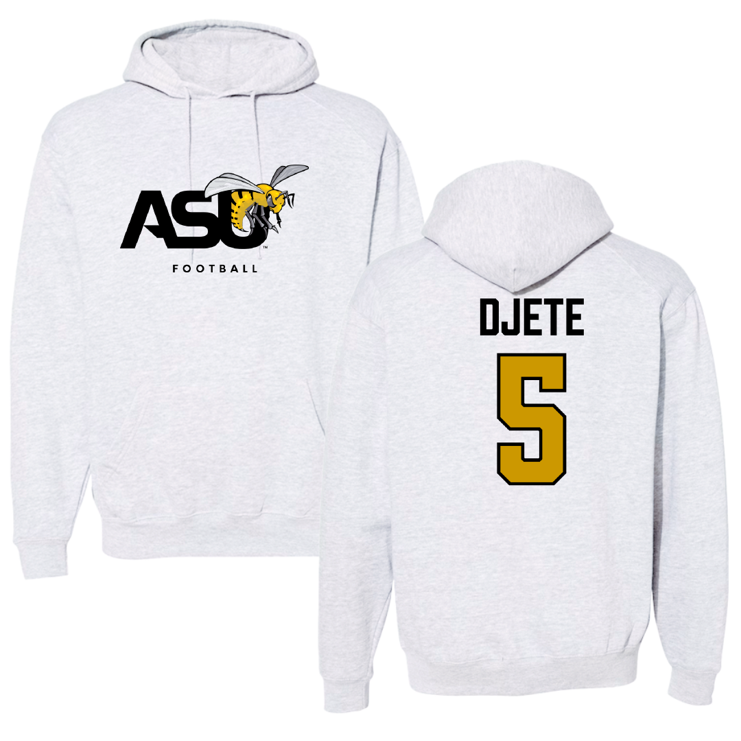 Alabama State University Football Gray Hoodie - #5 Dylan Djete