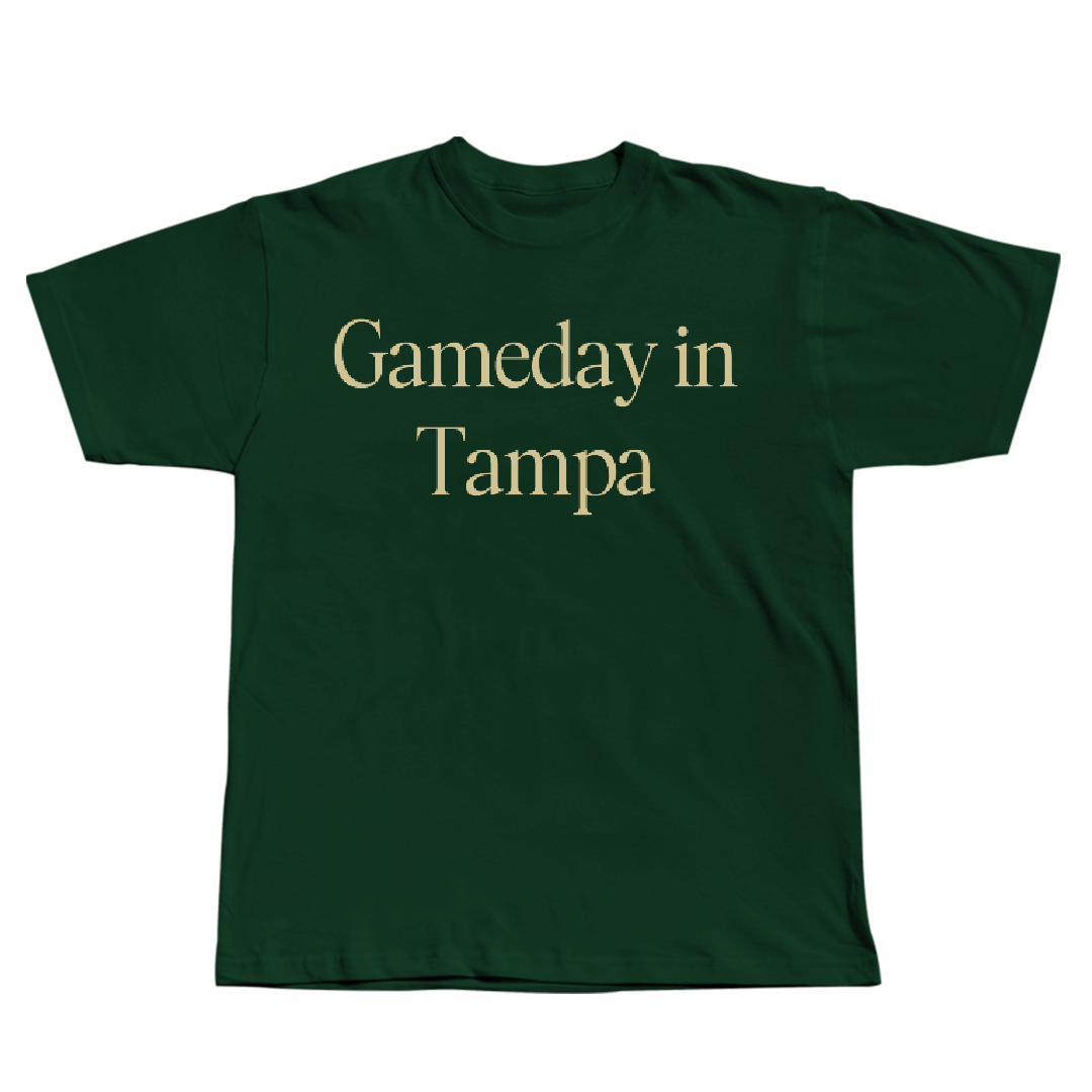 University of South Florida Football Forest Green Gameday Tee - #72 Cole Best