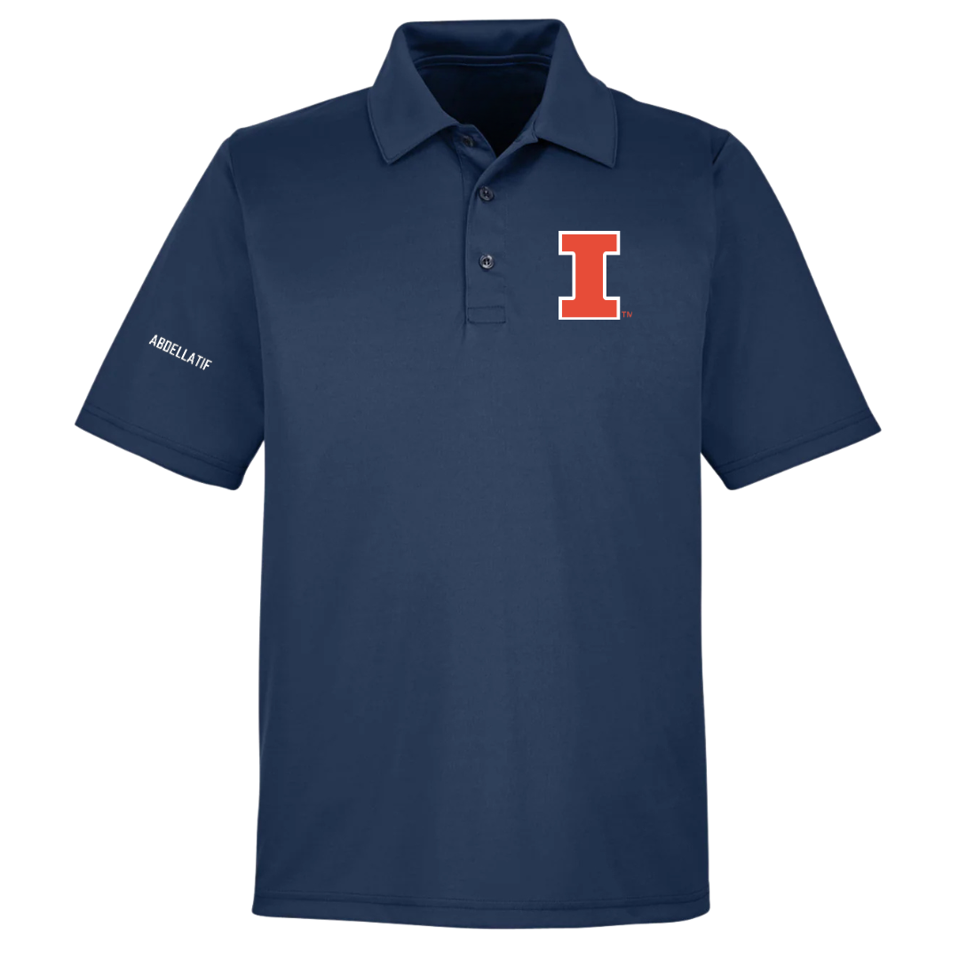 University of Illinois TF and XC Navy Polo - Noor Abdellatif
