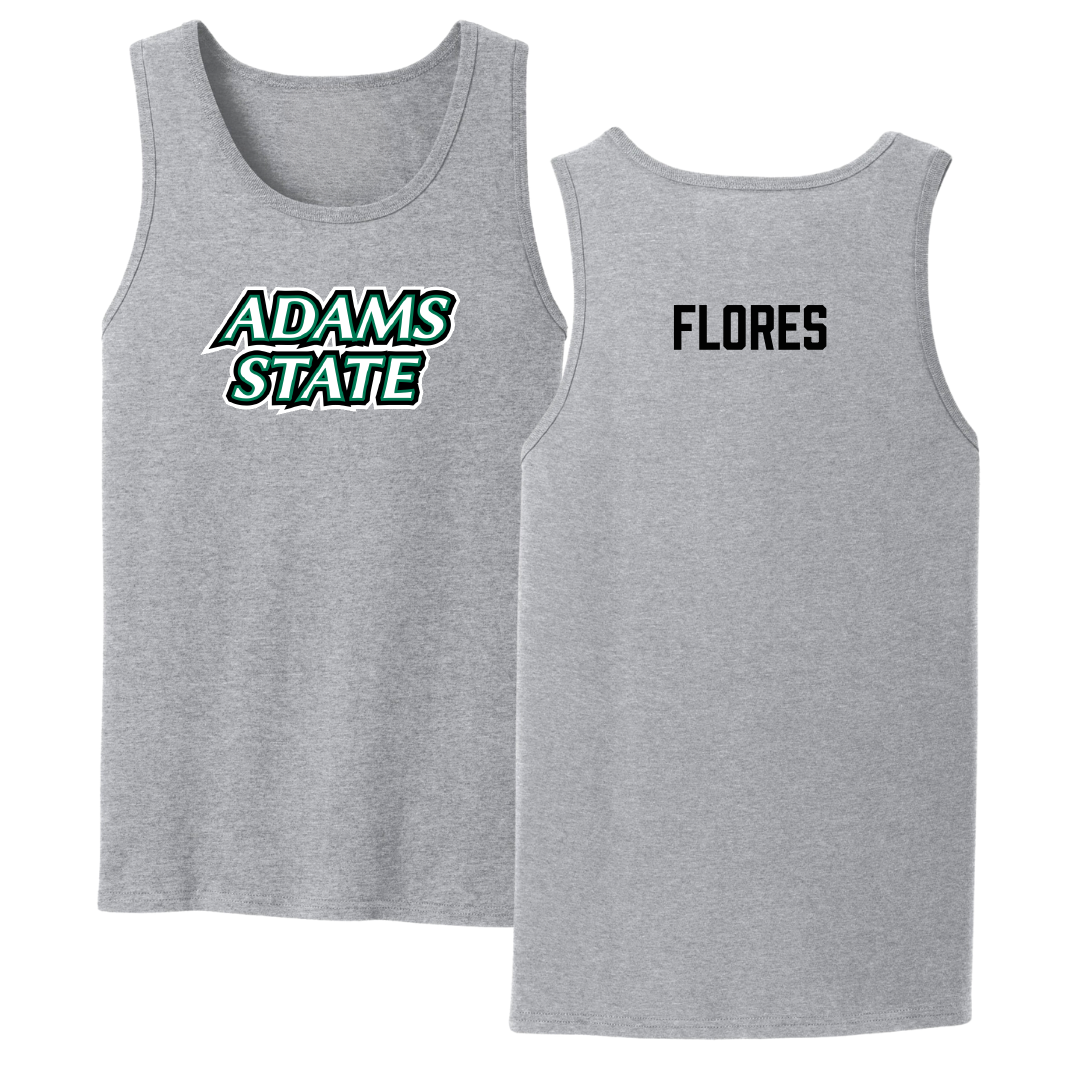 Adams State University Wrestling Sport Gray Tank Top - Angel Flores