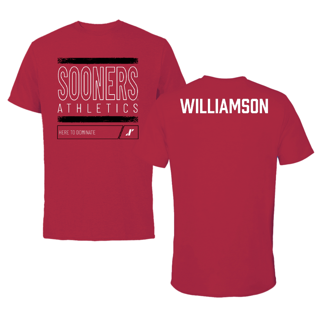University of Oklahoma TF and XC Crimson Dominate Tee - Grace Williamson
