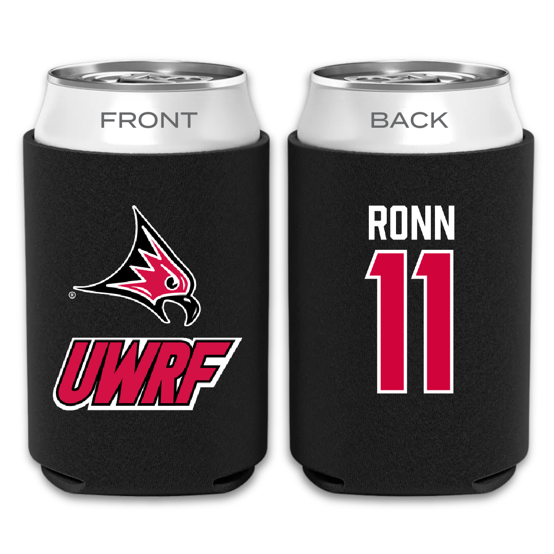 University of Wisconsin-River Falls Ice Hockey Black Can Cooler - #11 Kaitlyn Ronn