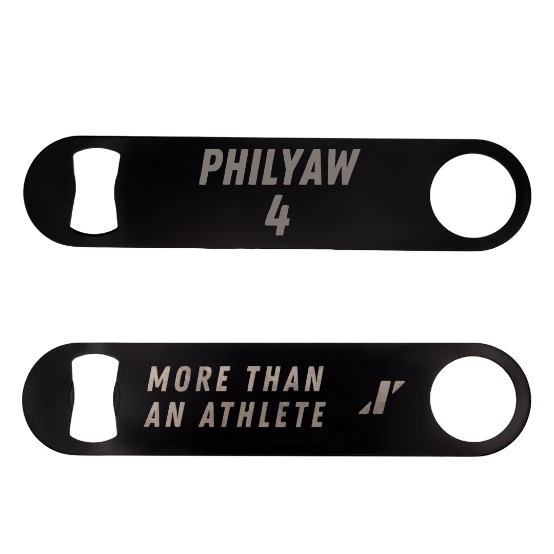 Football Black Bottle Opener - #4 Omari Philyaw
