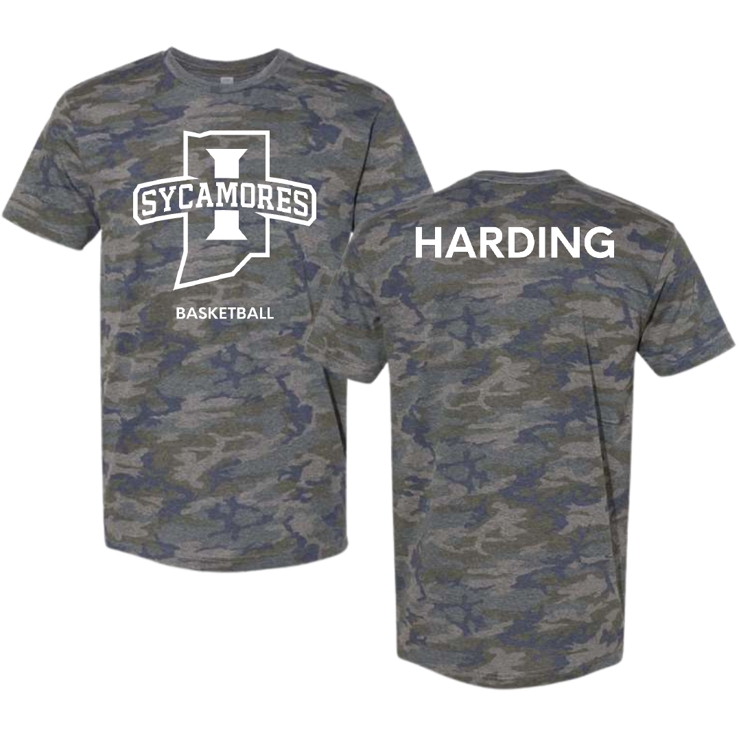 Indiana State University Basketball (M) Vintage Camo Tee - Markus Harding