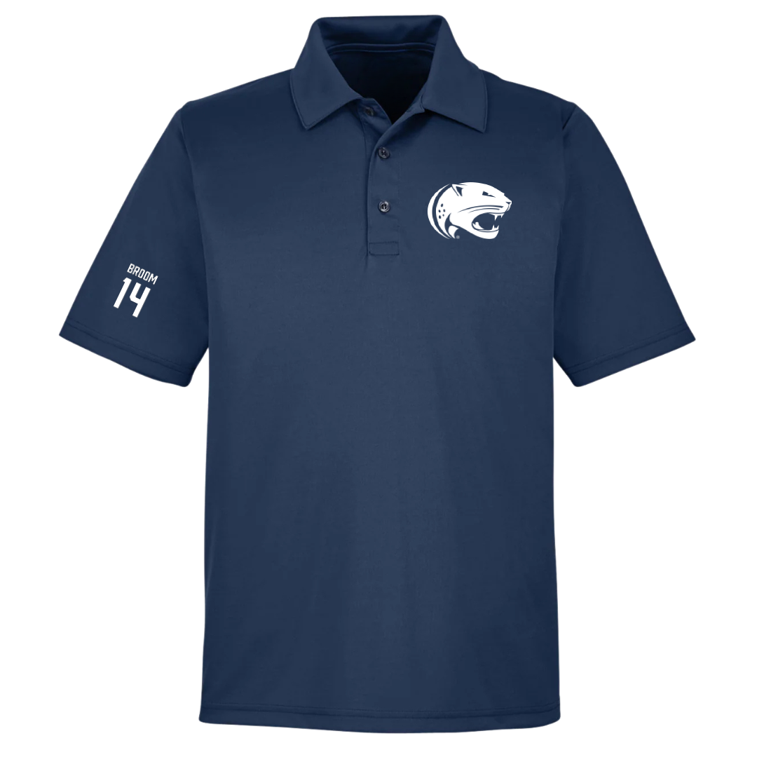 University of South Alabama Basketball (M) Navy Polo - #14 John Broom