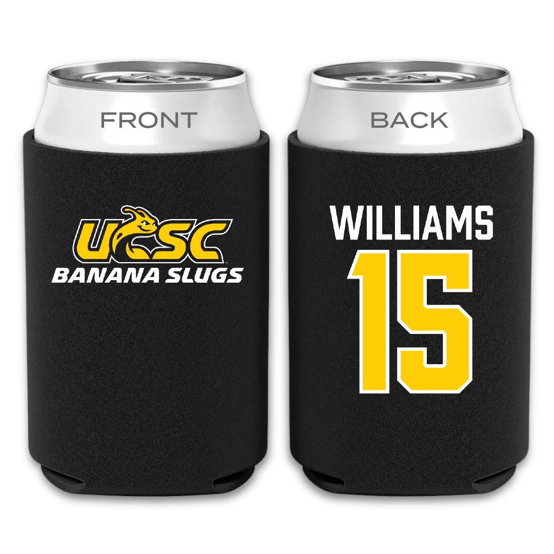 University of California-Santa Cruz Volleyball Black Can Cooler - #15 Ryan Williams