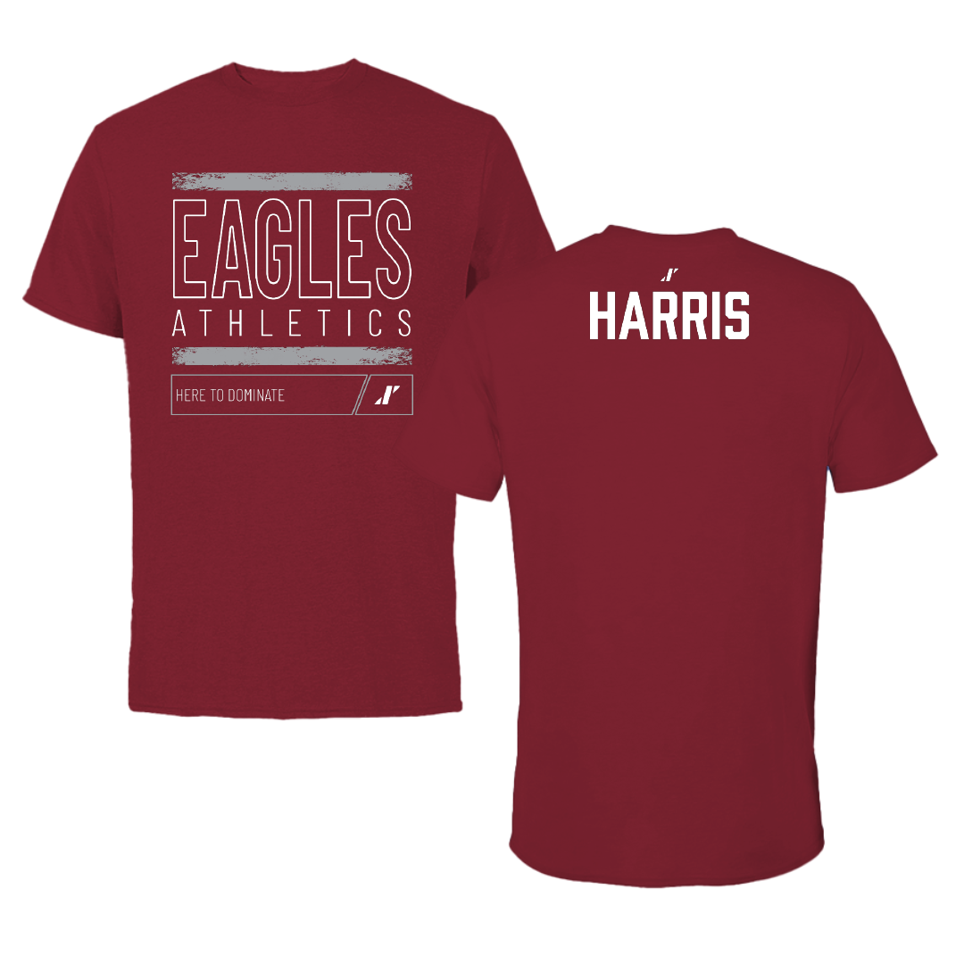 North Carolina Central University TF and XC Cardinal Dominate Tee - Jaeda Harris