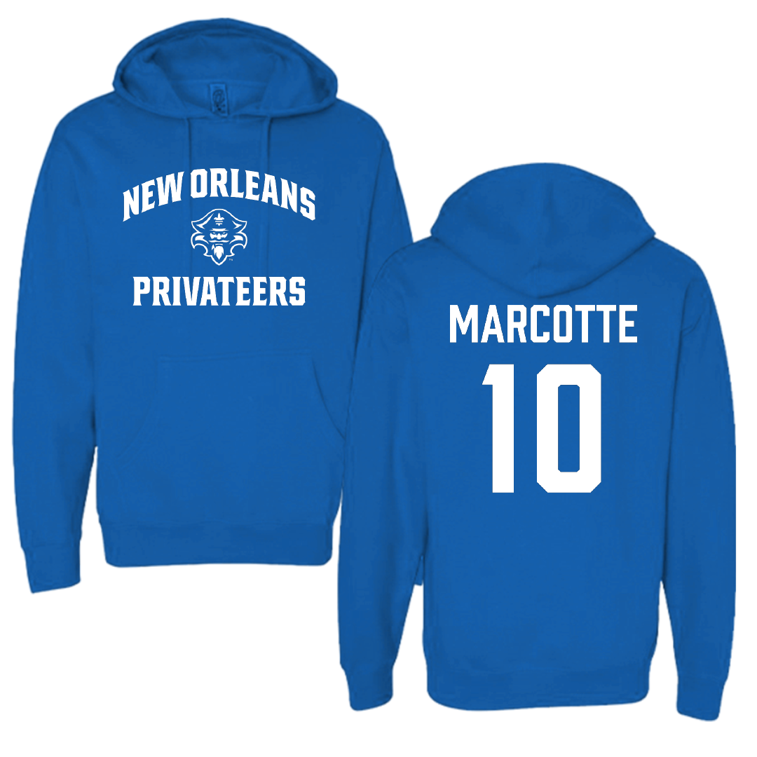 University of New Orleans Baseball Blue General Hoodie - #10 Riley Marcotte