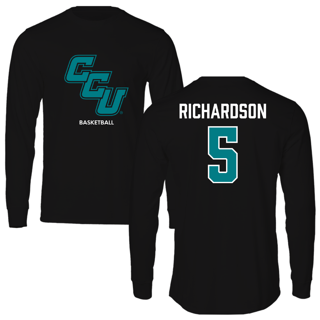 Coastal Carolina University Basketball (W) Black Long Sleeve - #5 Deaja Richardson