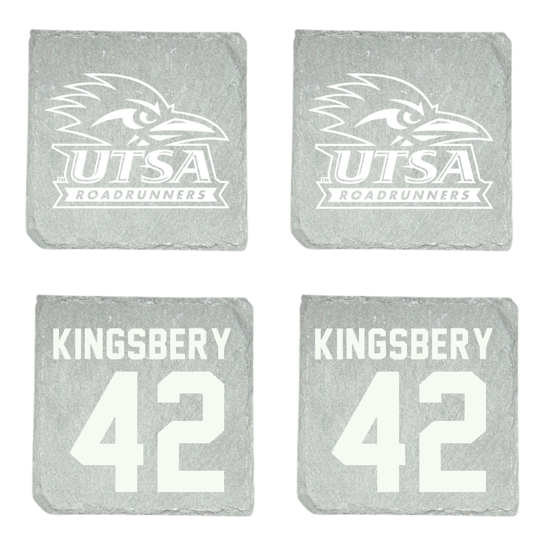University of Texas at San Antonio Baseball Stone Coaster (4 Pack)  - #42 Fischer Kingsbery
