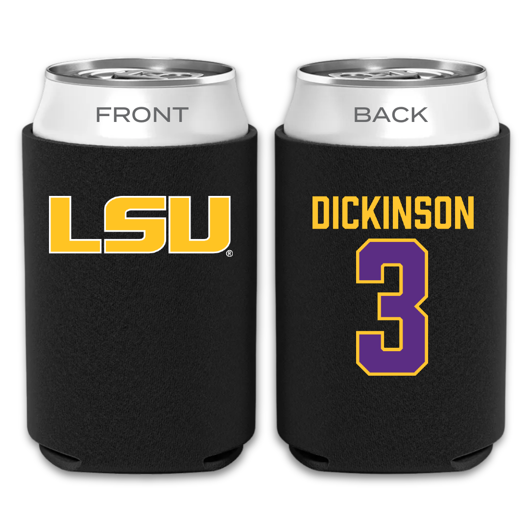 Louisiana State University Baseball Black Can Cooler - #3 Daniel Dickinson