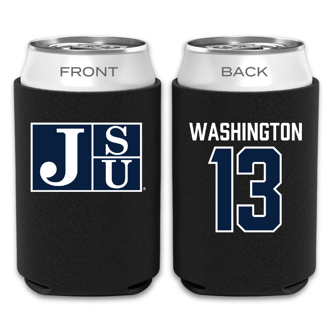 Jackson State University Volleyball Black Can Cooler - #13 Makenzie Washington