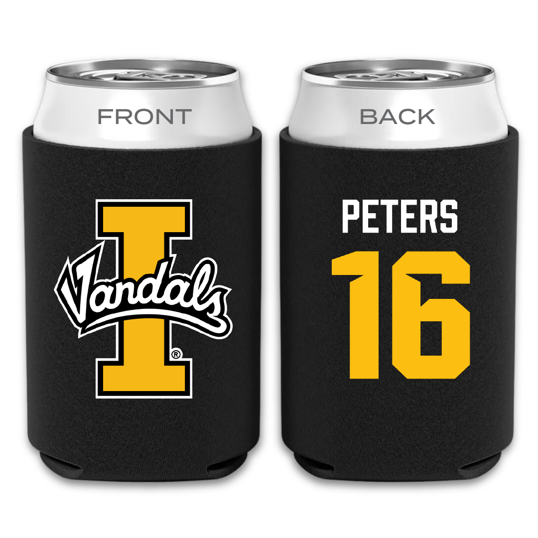 University of Idaho Soccer Black Can Cooler - #16 Tori Peters