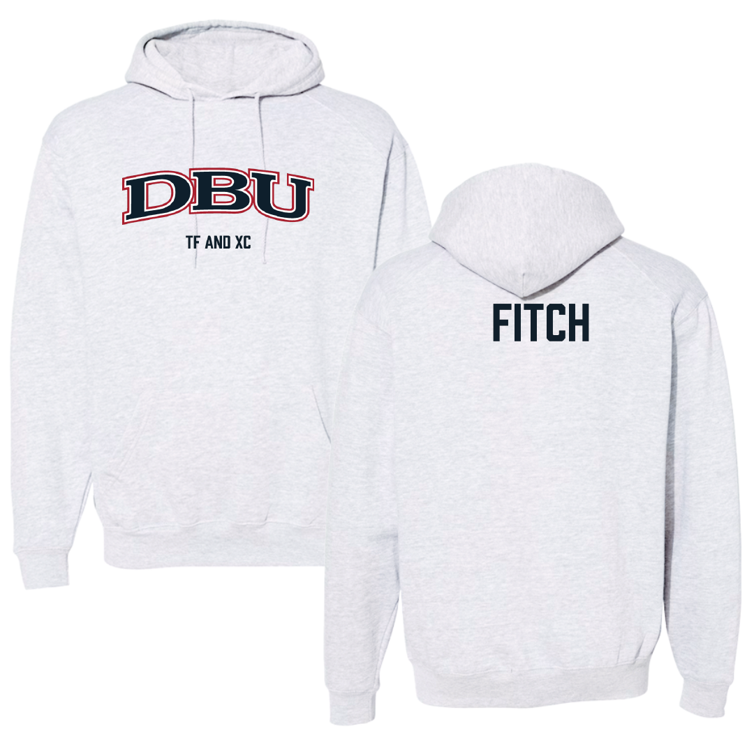 Dallas Baptist University TF and XC Light Gray Hoodie - Micah Fitch