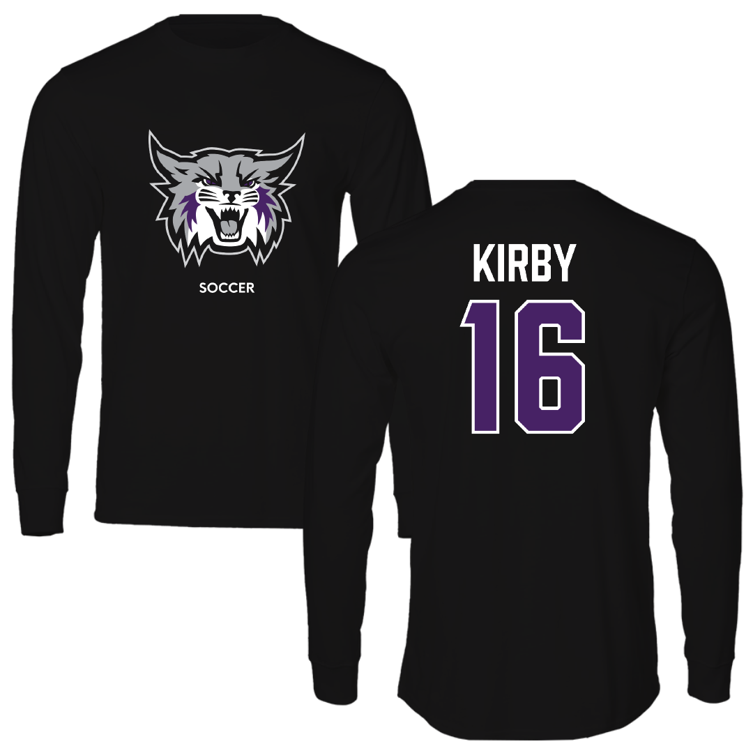 Weber State University Soccer (W) Black Long Sleeve - #16 Grace Kirby