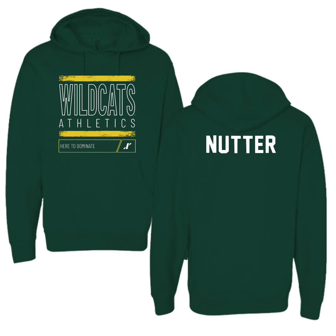 Northern Michigan University Greco-Roman Wrestling Forest Green Dominate Hoodie - Aidan Nutter