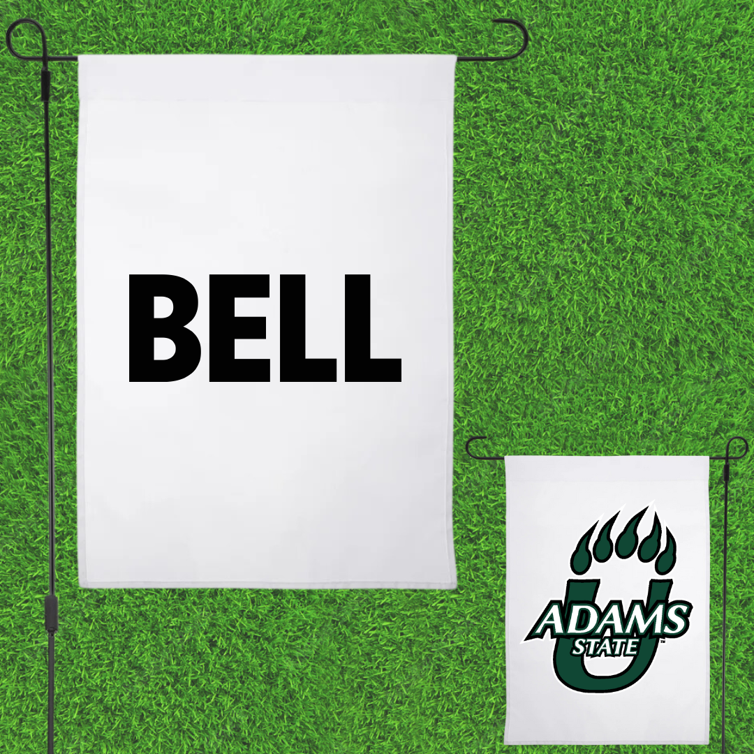 Adams State University Football White Garden Flag - Brandyn Bell