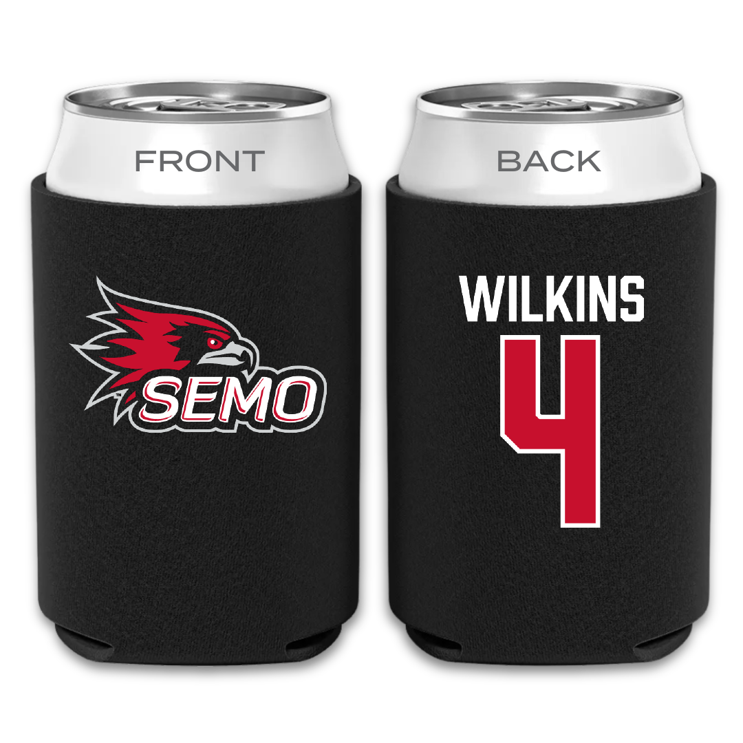 Southeast Missouri State University Softball Black Can Cooler - #4 Kinley Wilkins