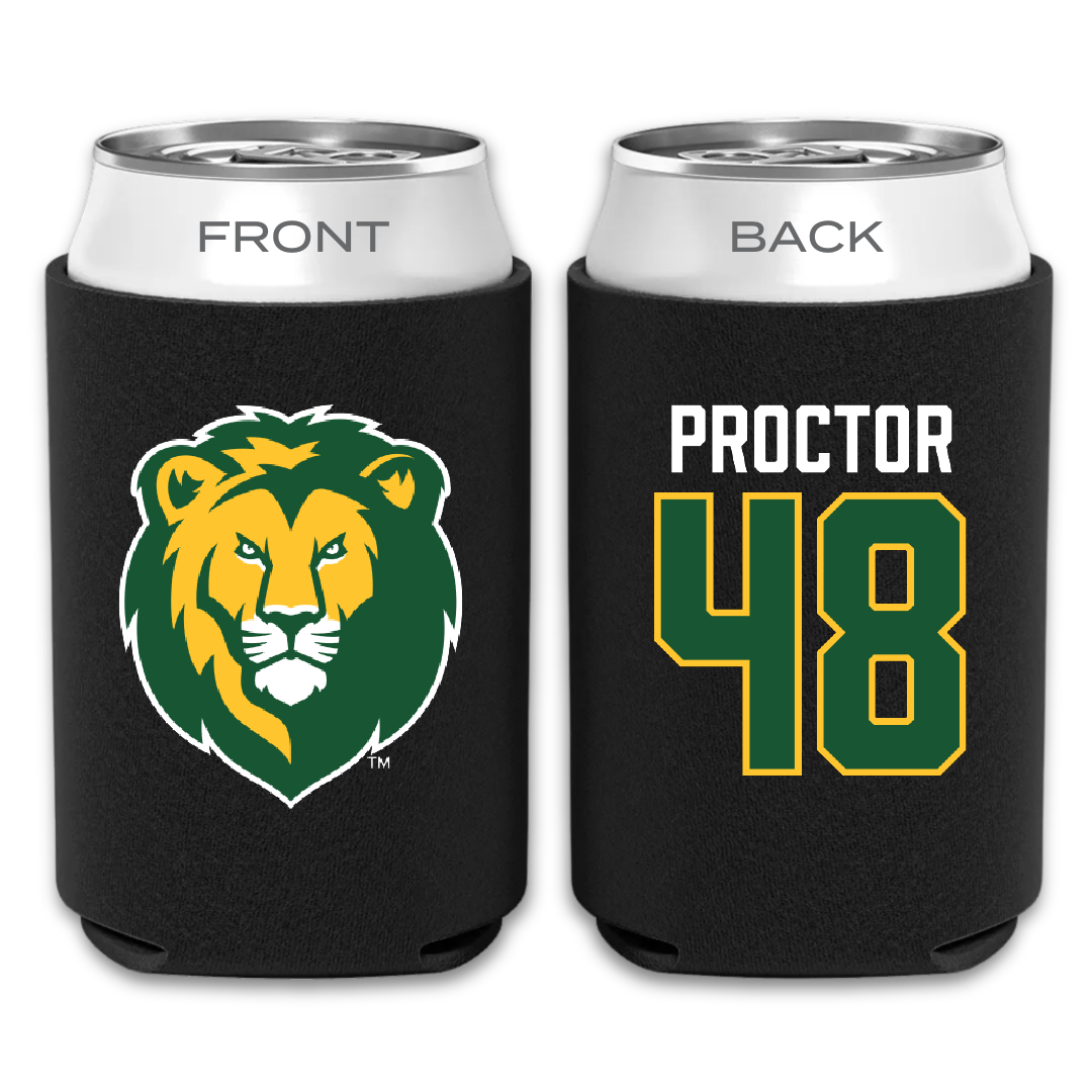 Southeastern Louisiana University Football Black Can Cooler - #48 Kaleb Proctor