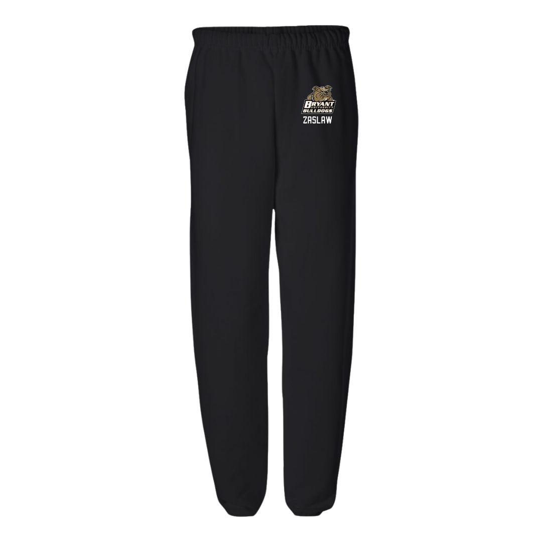 Bryant University Baseball Black Sweatpants - #35 Sean Zaslaw