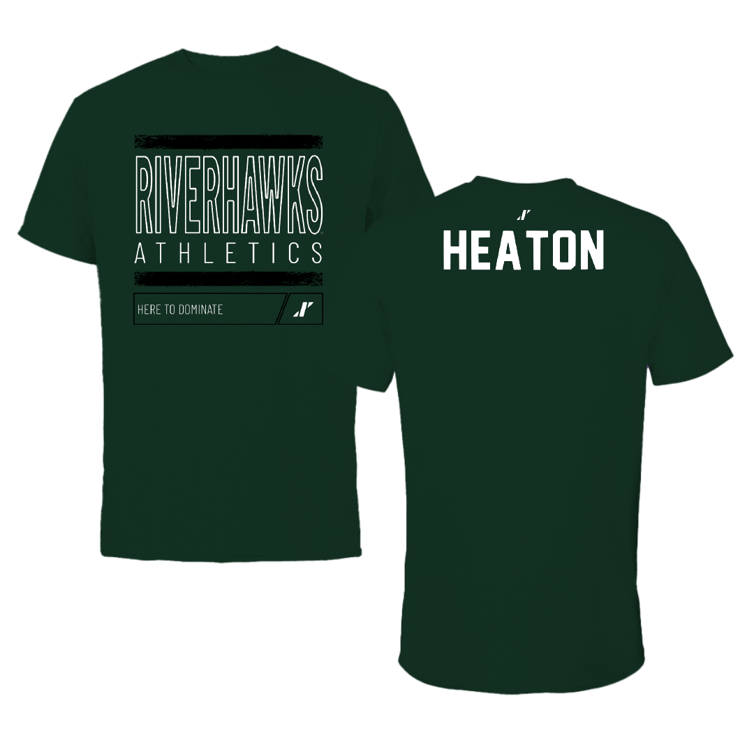 Northeastern State University Tennis Forest Green Dominate Tee - Tegan Heaton