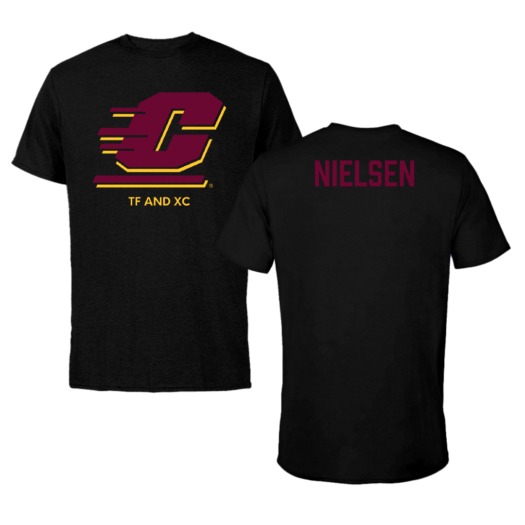 Central Michigan University TF and XC Black Performance Tee - Riley Nielsen