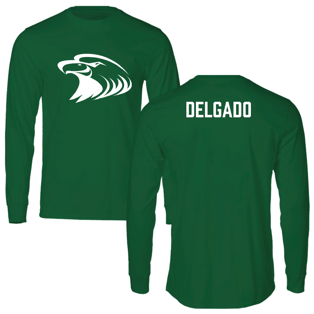 Central Methodist University Football Green Performance Long Sleeve - Antonio Delgado