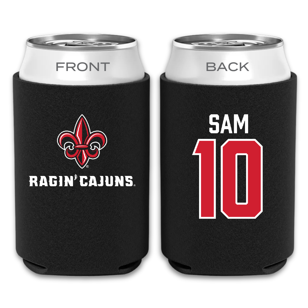 University of Louisiana at Lafayette Basketball Black Can Cooler - #10 Aasia Sam