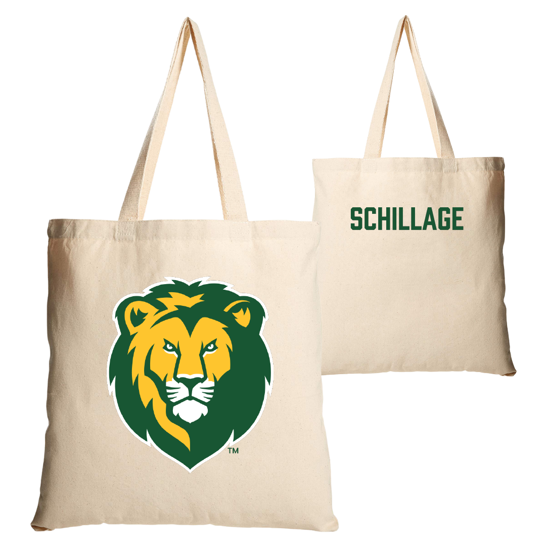 Southeastern Louisiana University TF and XC Tan Canvas Tote Bag - Landen Schillage