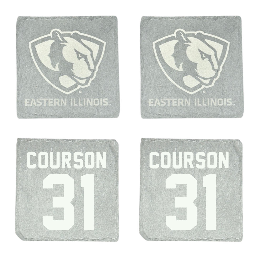 Eastern Illinois University Baseball Stone Coaster (4 Pack)  - #31 Zach Courson