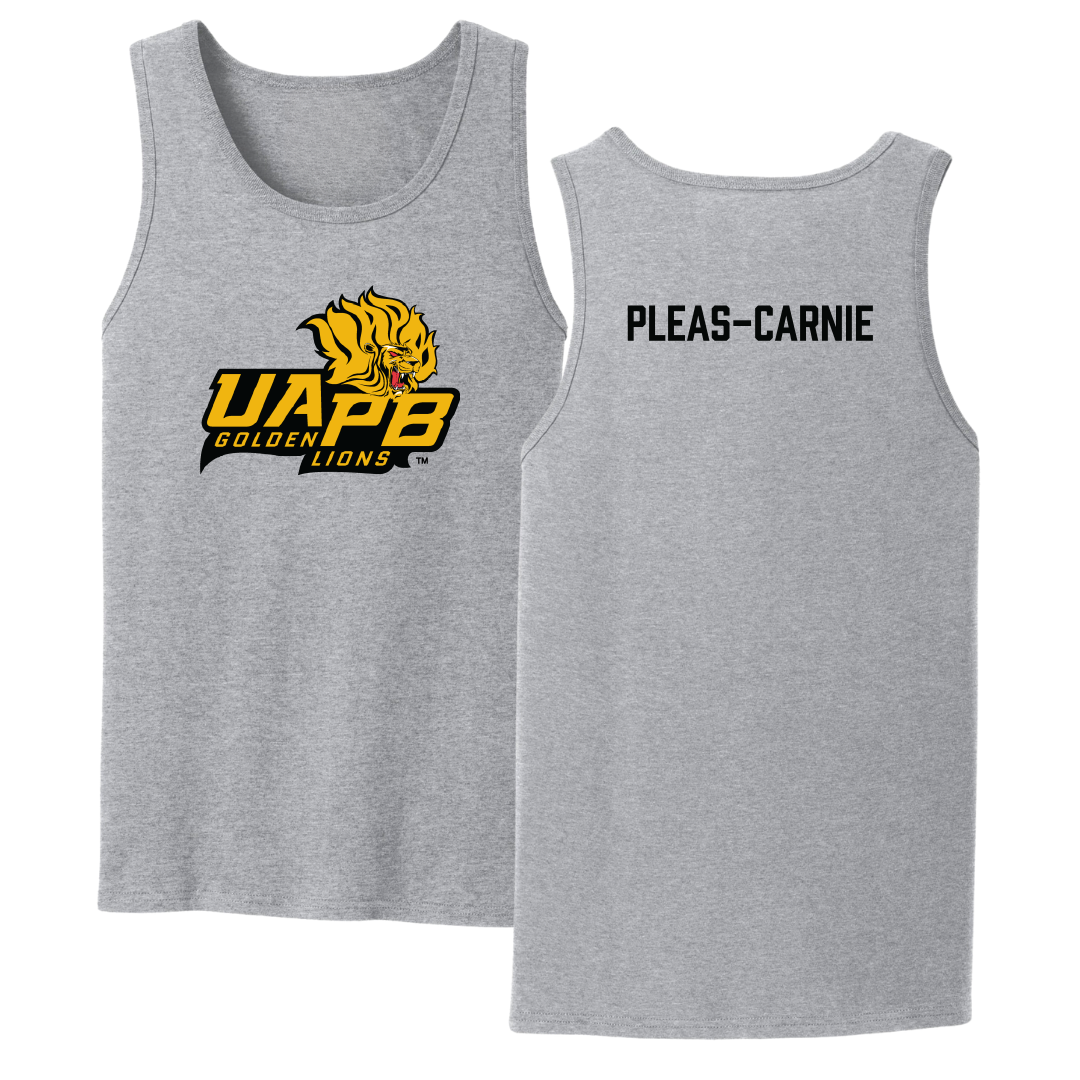 University of Arkansas-Pine Bluff TF and XC Sport Gray Tank Top - Akili Pleas-Carnie