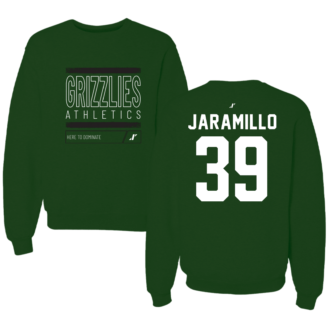 Adams State University Soccer Forest Green Dominate Crewneck - #39 Cassandra Jaramillo