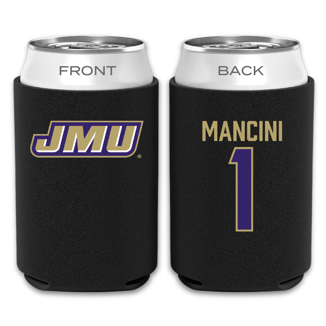 James Madison University Baseball Black Can Cooler - #1 Mike Mancini