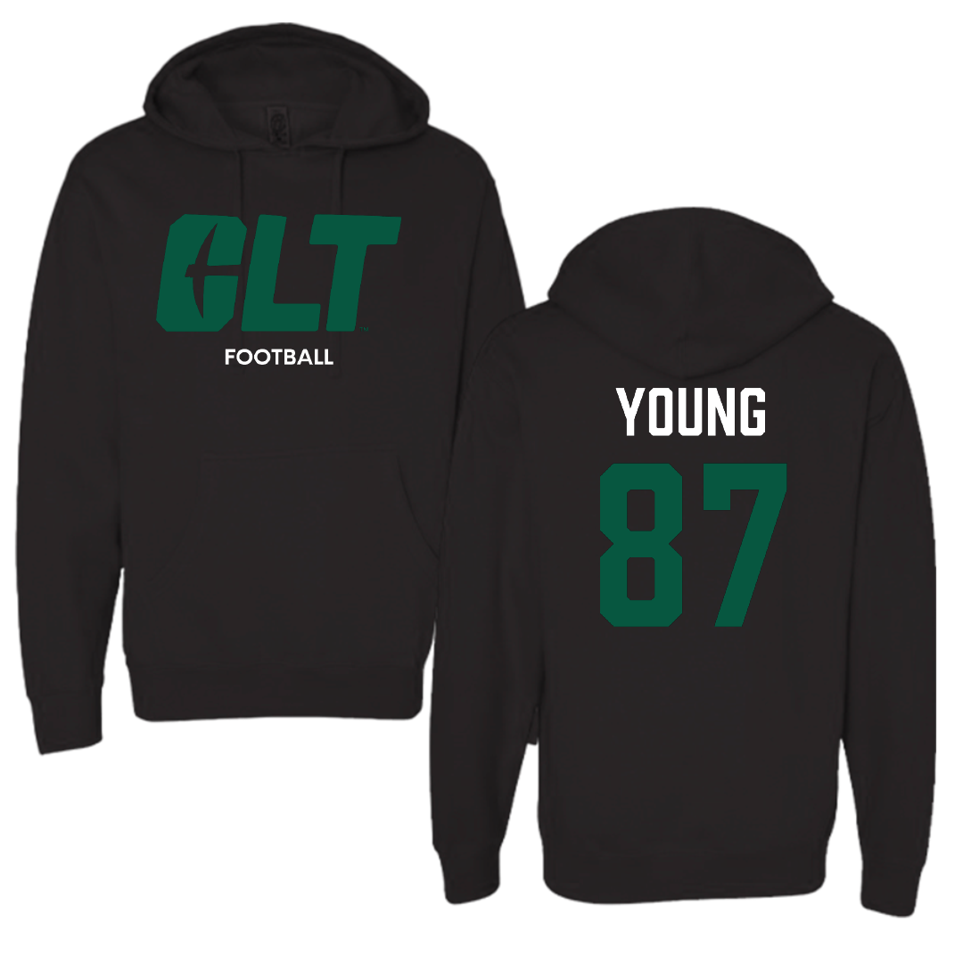 The University of North Carolina at Charlotte Football Black Hoodie - #87 Jake Young