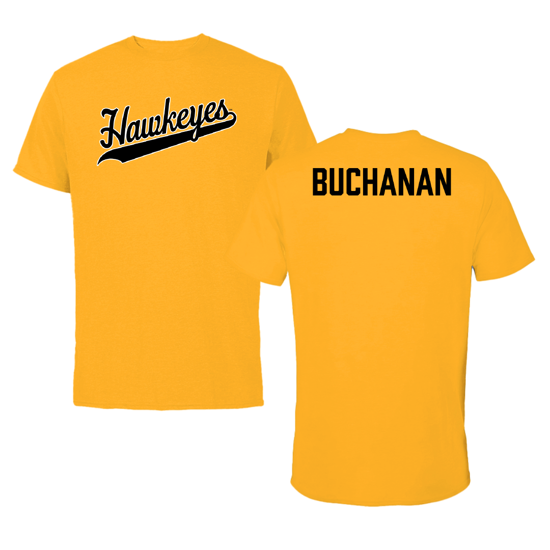 University of Iowa Wrestling Gold Performance Tee - Stephen Buchanan