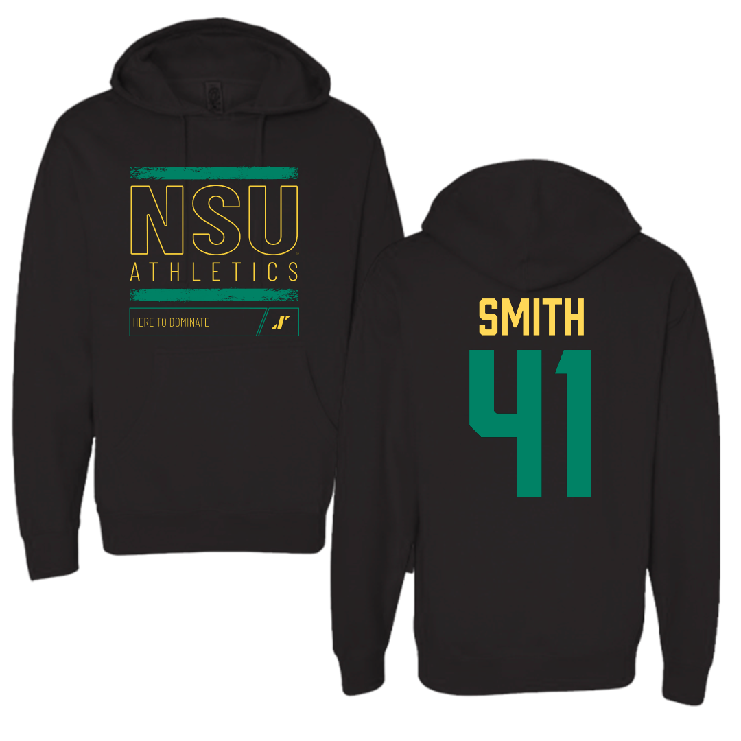 Norfolk State University Football Black Dominate Hoodie - #41 Jayden Smith