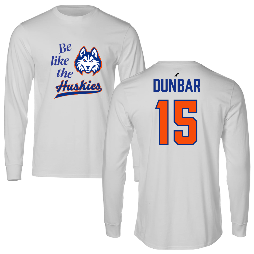 Houston Christian University Soccer (W) Light Gray Be Like Us Long Sleeve - #15 Brynn Dunbar