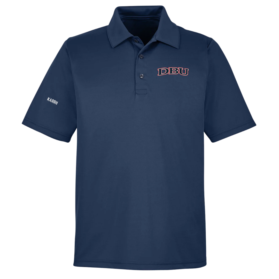 Dallas Baptist University Golf (W) Navy Polo - Jordan Karrh