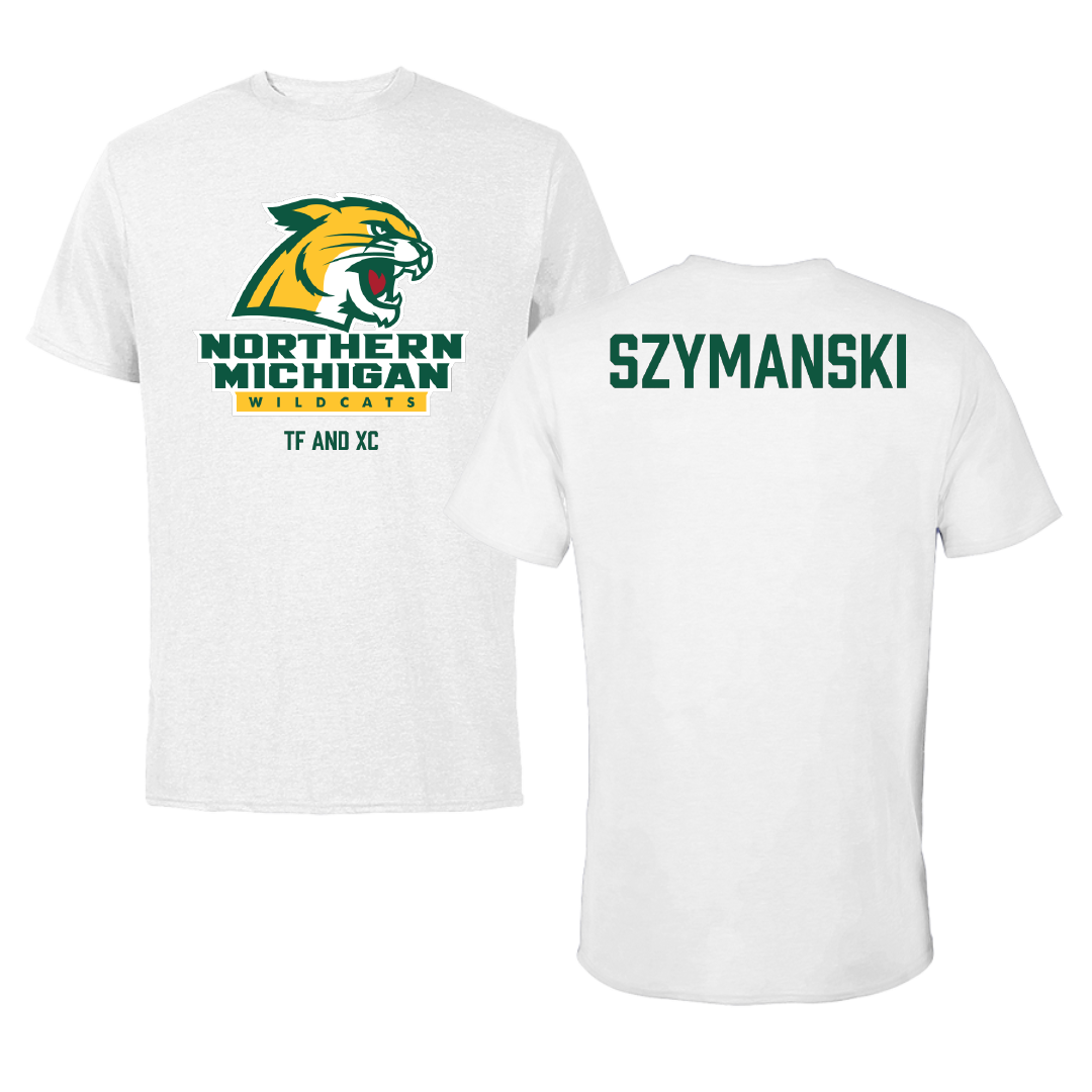 Northern Michigan University TF and XC White Performance Tee - Madi Szymanski