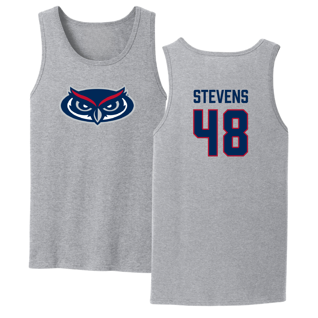 Florida Atlantic University Football Sport Gray Tank Top - #48 Dai'Sean Stevens