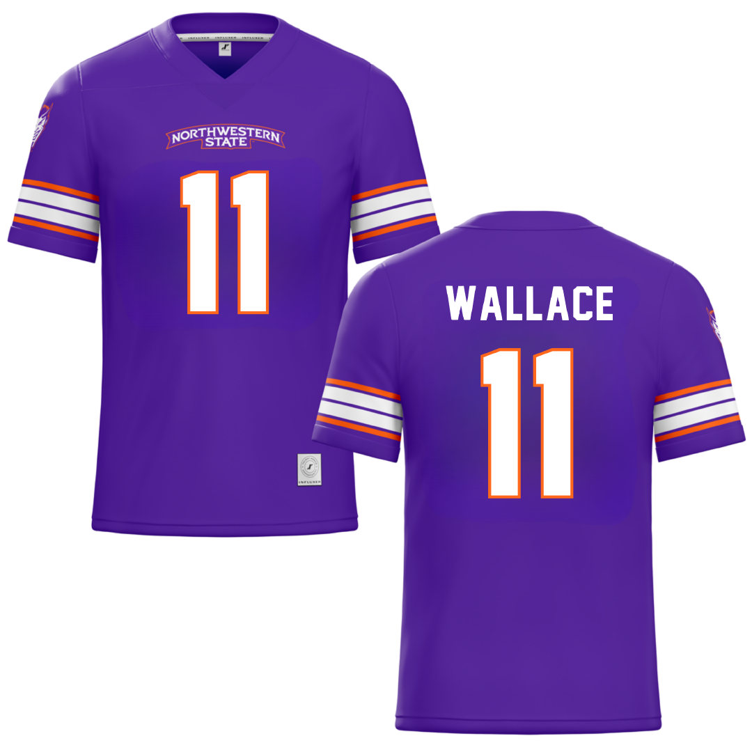 Northwestern State University Purple Football Jersey - #11 Dane Wallace
